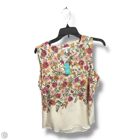 Blouse Sleeveless By Maurices In Floral Print, Size: L