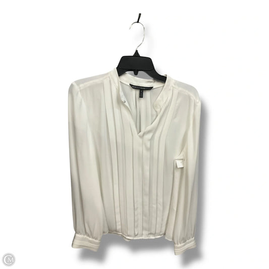 Blouse Long Sleeve By White House Black Market In White, Size: L