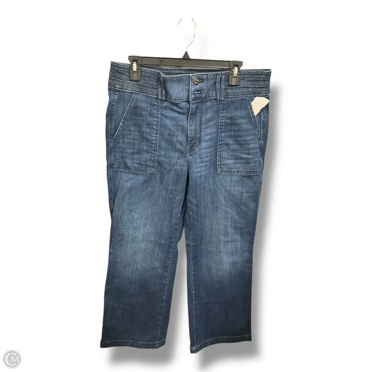 Jeans Wide Leg By White House Black Market In Blue Denim, Size: 14p