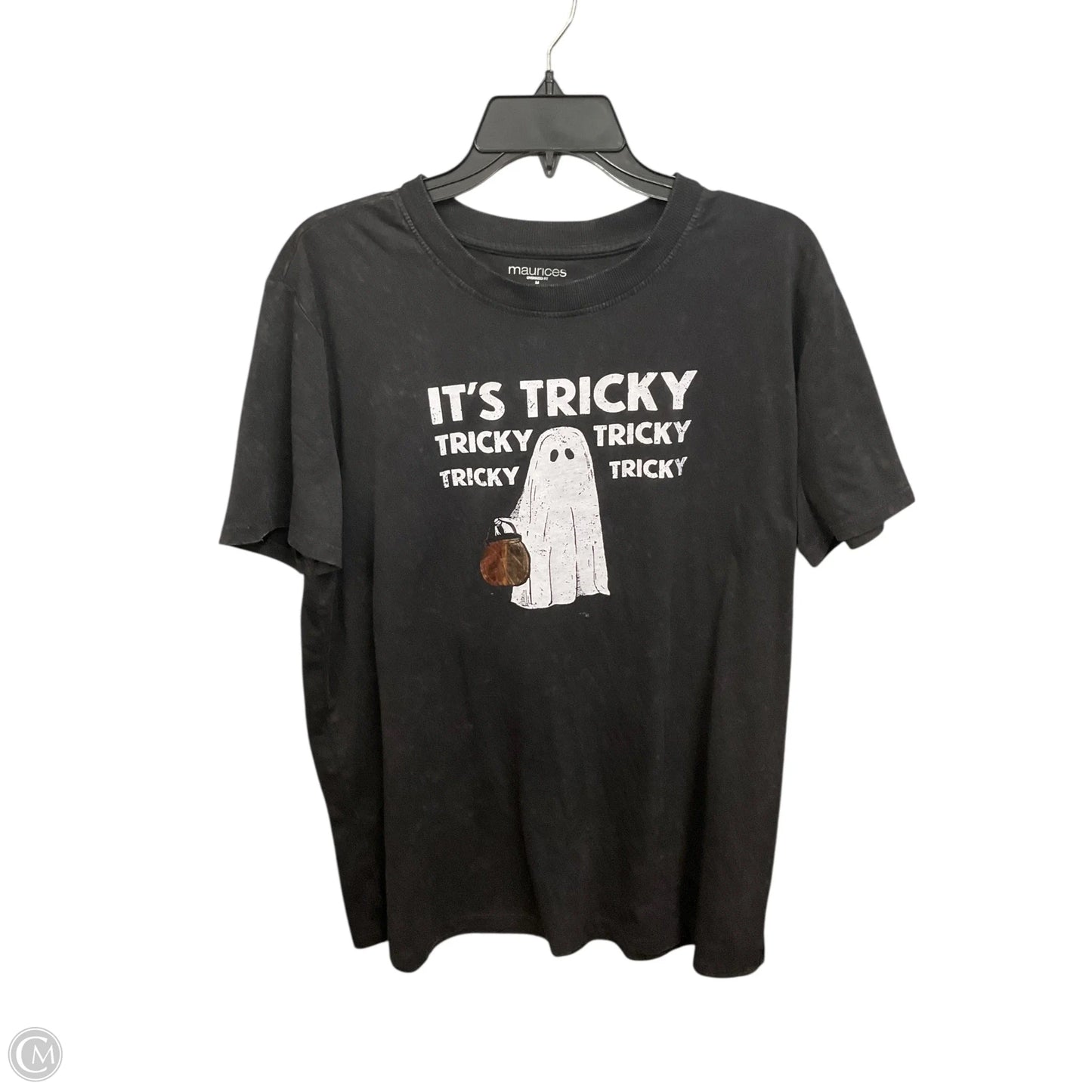 Top Short Sleeve Basic By Maurices In Black, Size: M