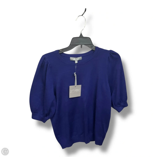 Top Short Sleeve Basic By Marled In Blue, Size: M