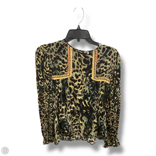 Blouse Long Sleeve By Bl-nk In Multi-colored, Size: S