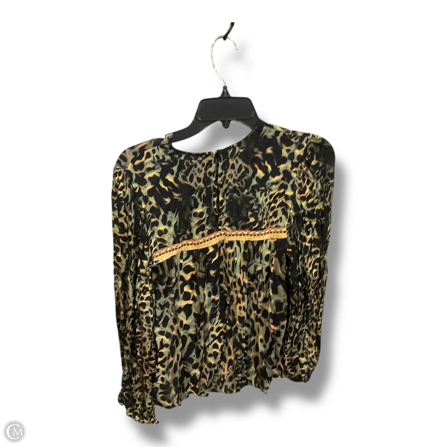 Blouse Long Sleeve By Bl-nk In Multi-colored, Size: S