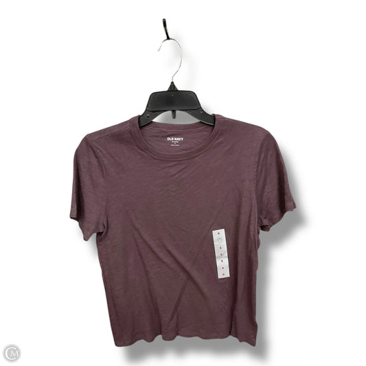 Top Short Sleeve Basic By Old Navy In Purple, Size: S