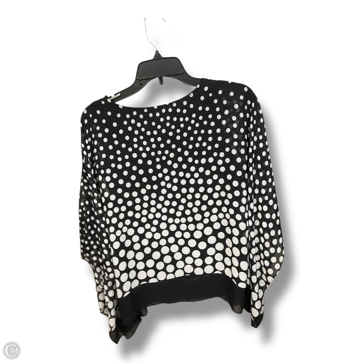 Top Sleeveless By Milano In Polkadot Pattern, Size: S