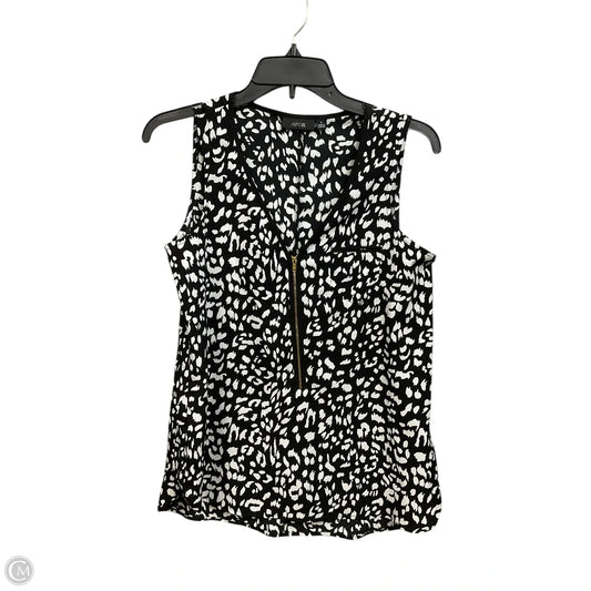 Top Sleeveless By Apt 9 In Animal Print, Size: S