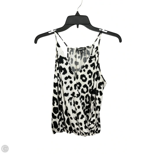 Blouse Sleeveless By Express In Animal Print, Size: M