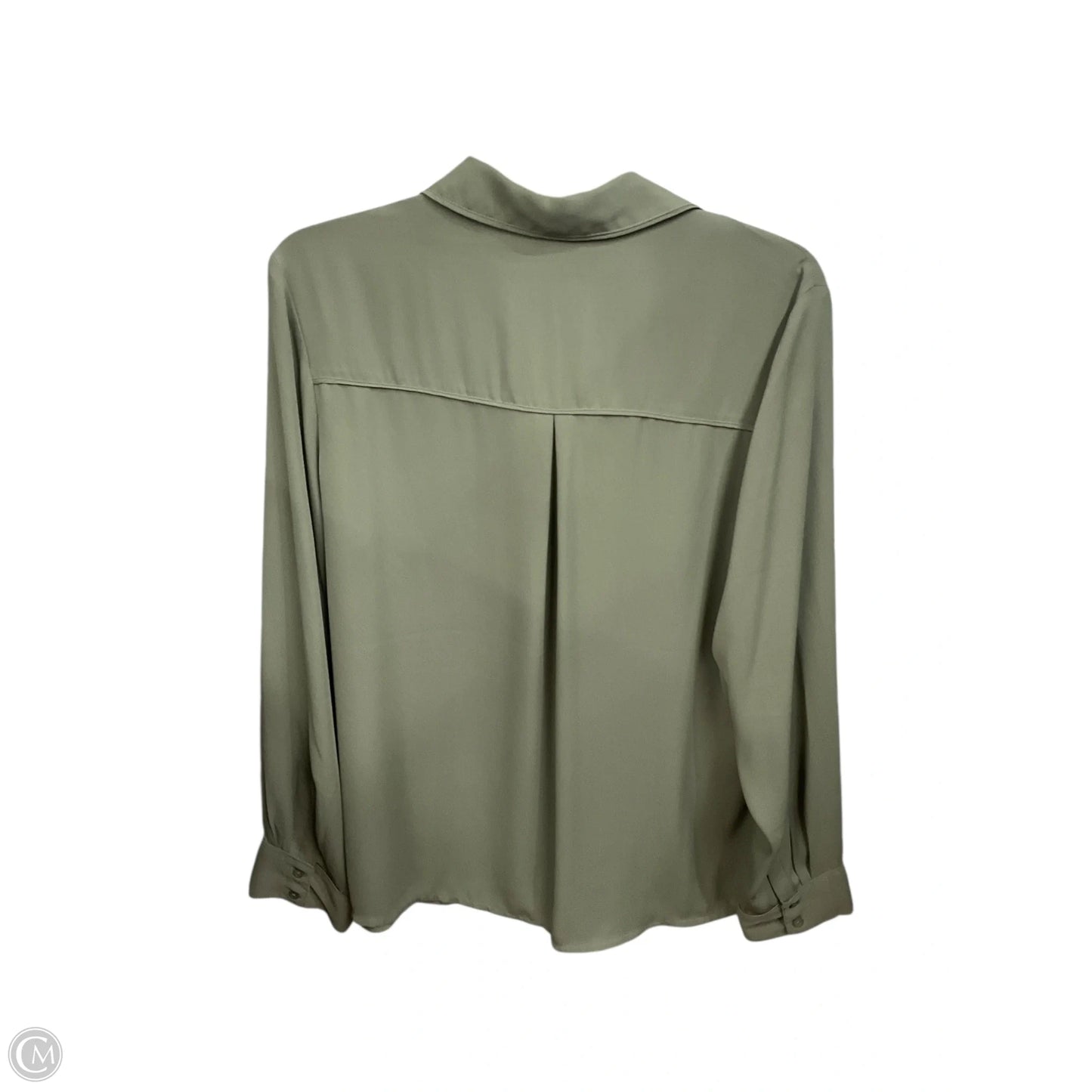 Blouse Long Sleeve By Express In Green, Size: L