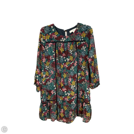 Tunic Long Sleeve By Loft In Floral Print, Size: S