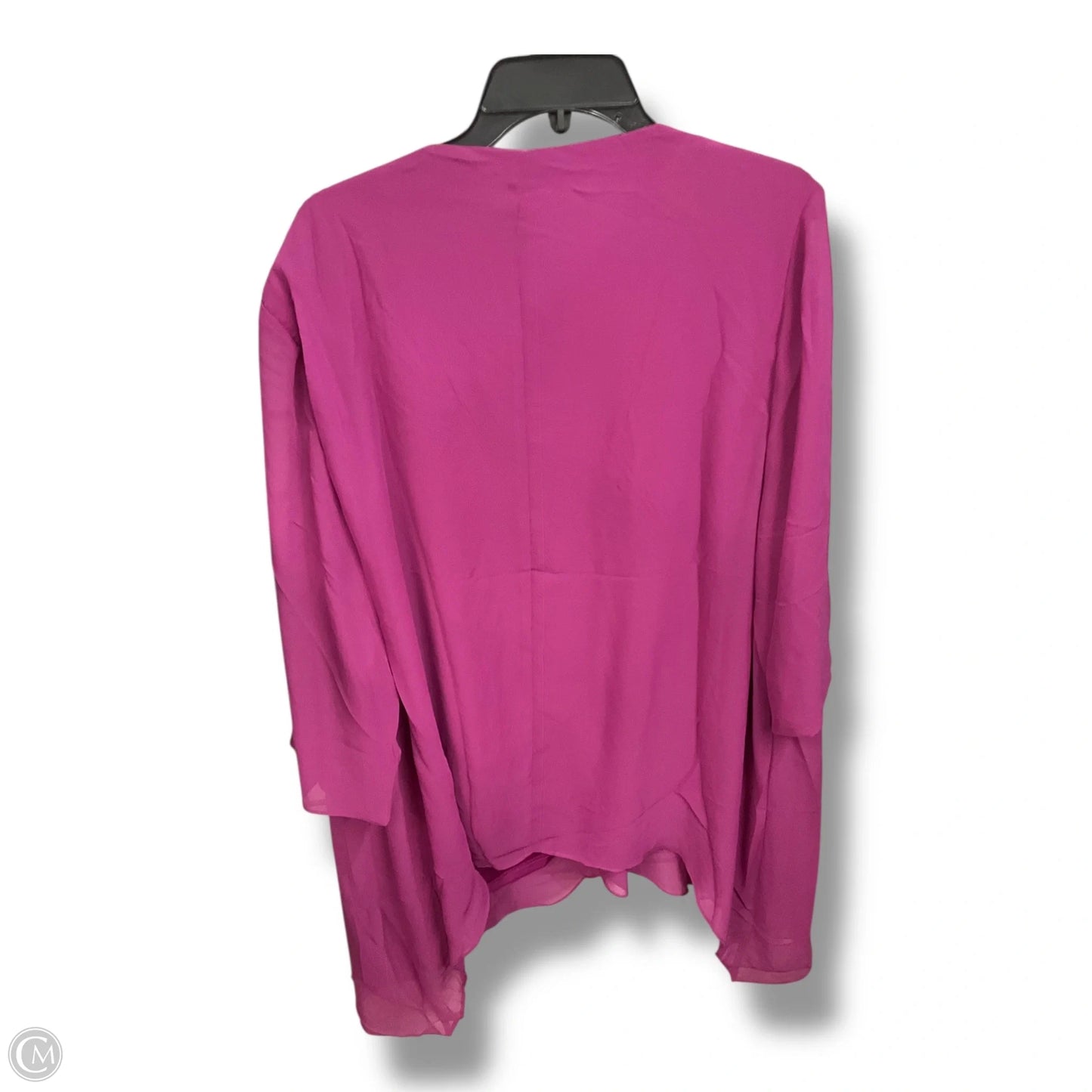 Top 3/4 Sleeve Basic By Clothes Mentor In Purple, Size: 3x