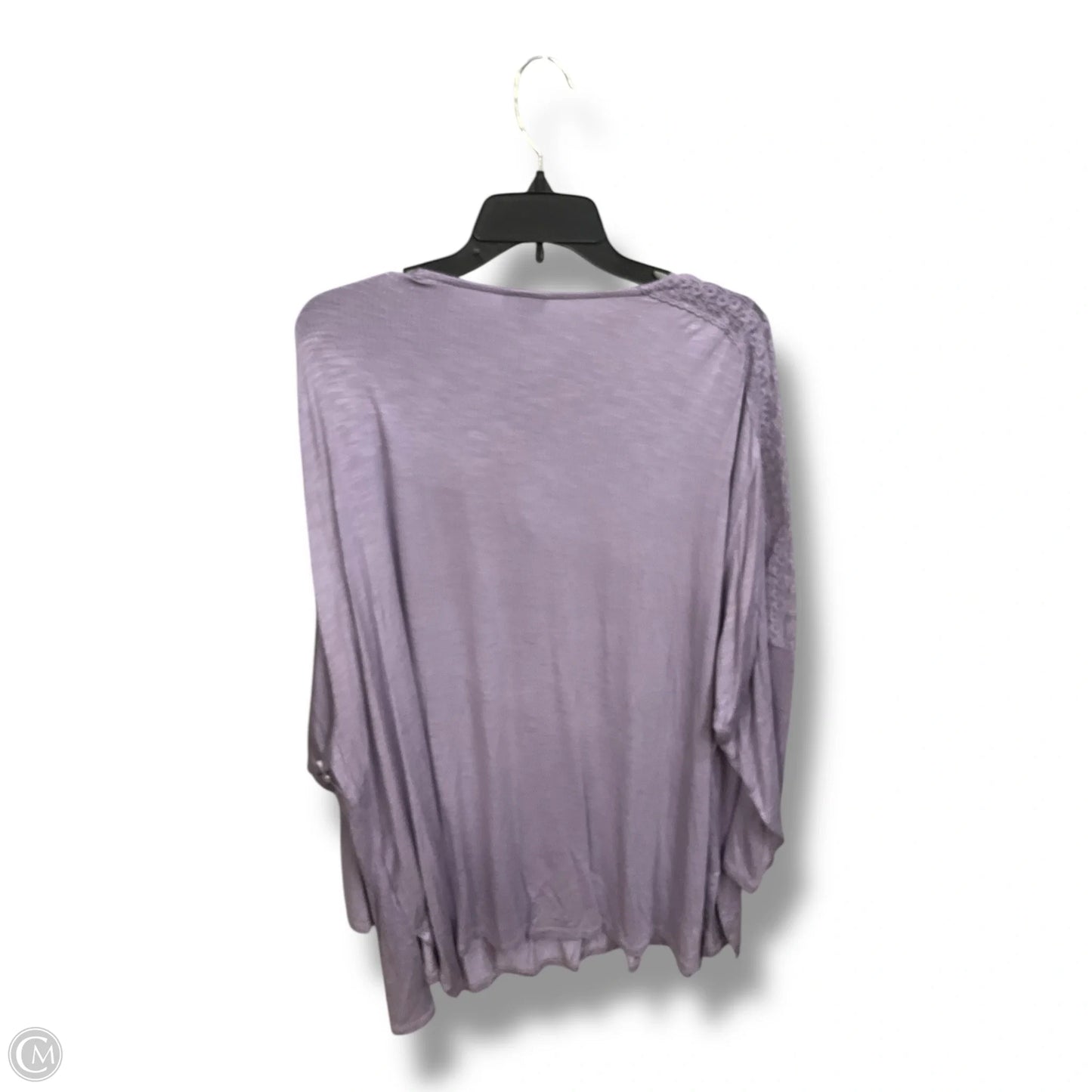 Top 3/4 Sleeve Basic By Torrid In Purple, Size: 4x