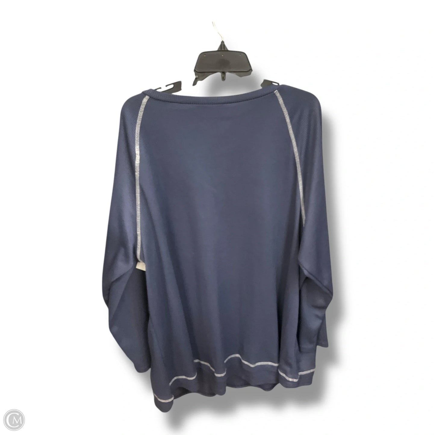 Top Long Sleeve Basic By Bloomchic In Navy, Size: 4x