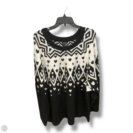 Sweater By Torrid In Black & White, Size: 3x