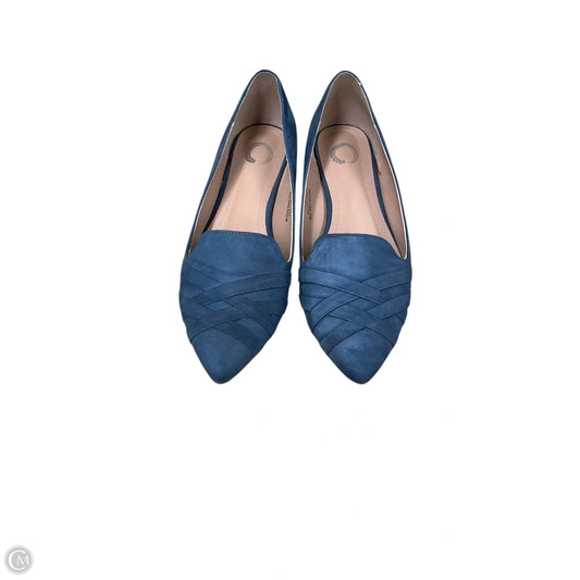 Shoes Flats By Clothes Mentor In Blue, Size: 8.5