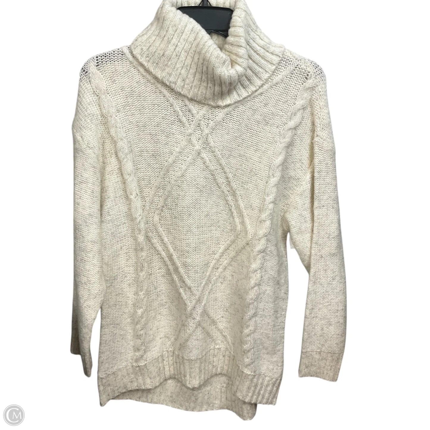 Sweater By Chaps In Cream, Size: S