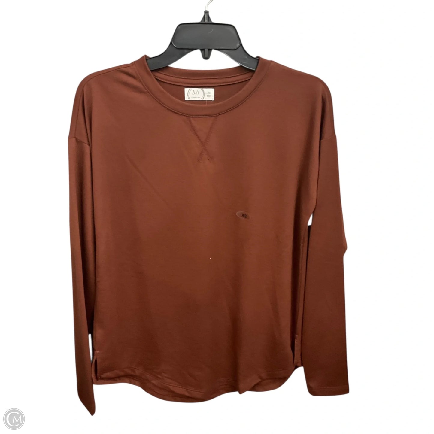 Top Long Sleeve By Maurices In Brown, Size: Xs
