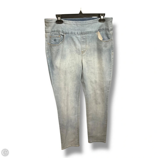 Jeans Straight By Gloria Vanderbilt In Blue Denim, Size: 12