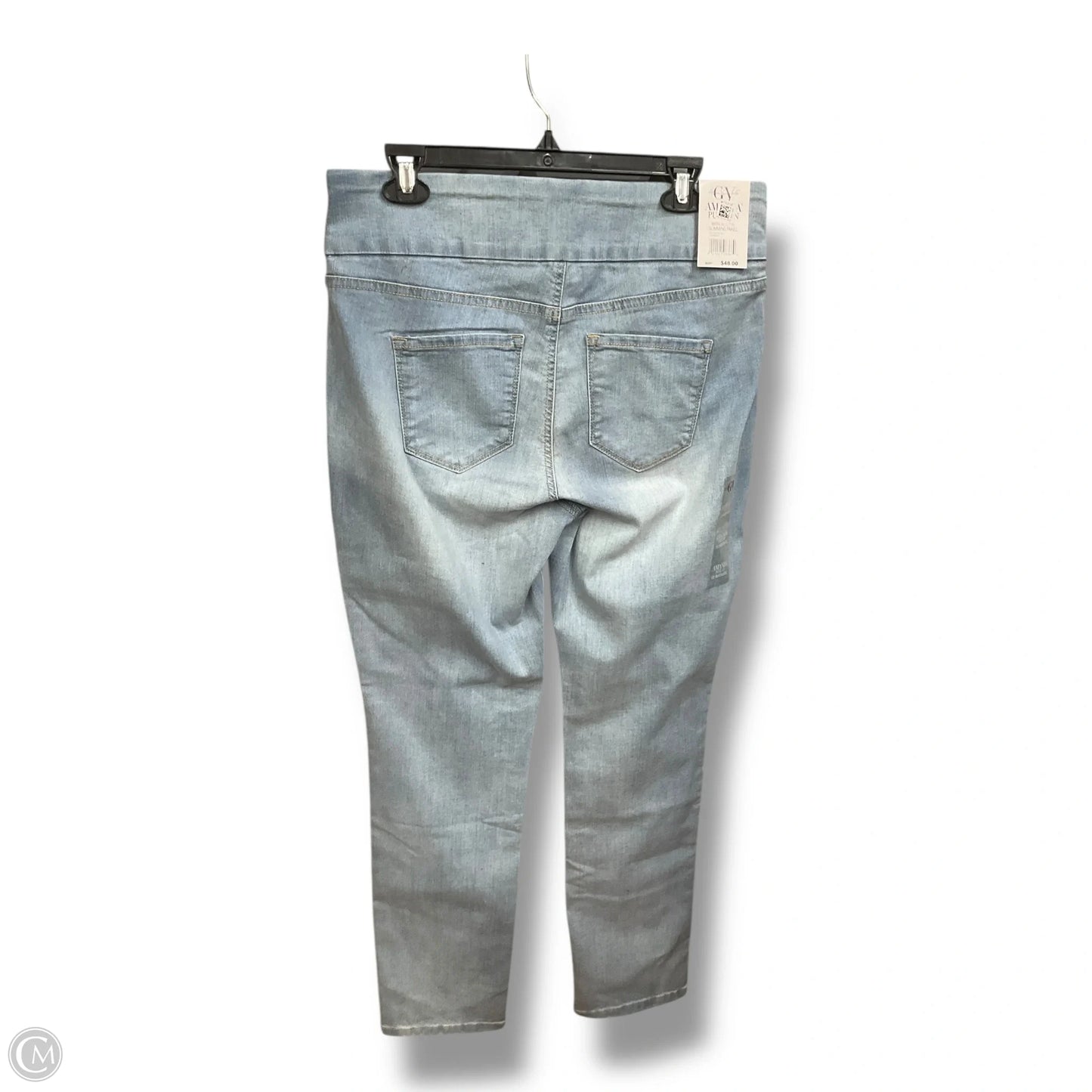 Jeans Straight By Gloria Vanderbilt In Blue Denim, Size: 12