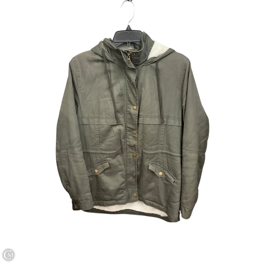 Jacket Puffer & Quilted By Clothes Mentor In Green, Size: L