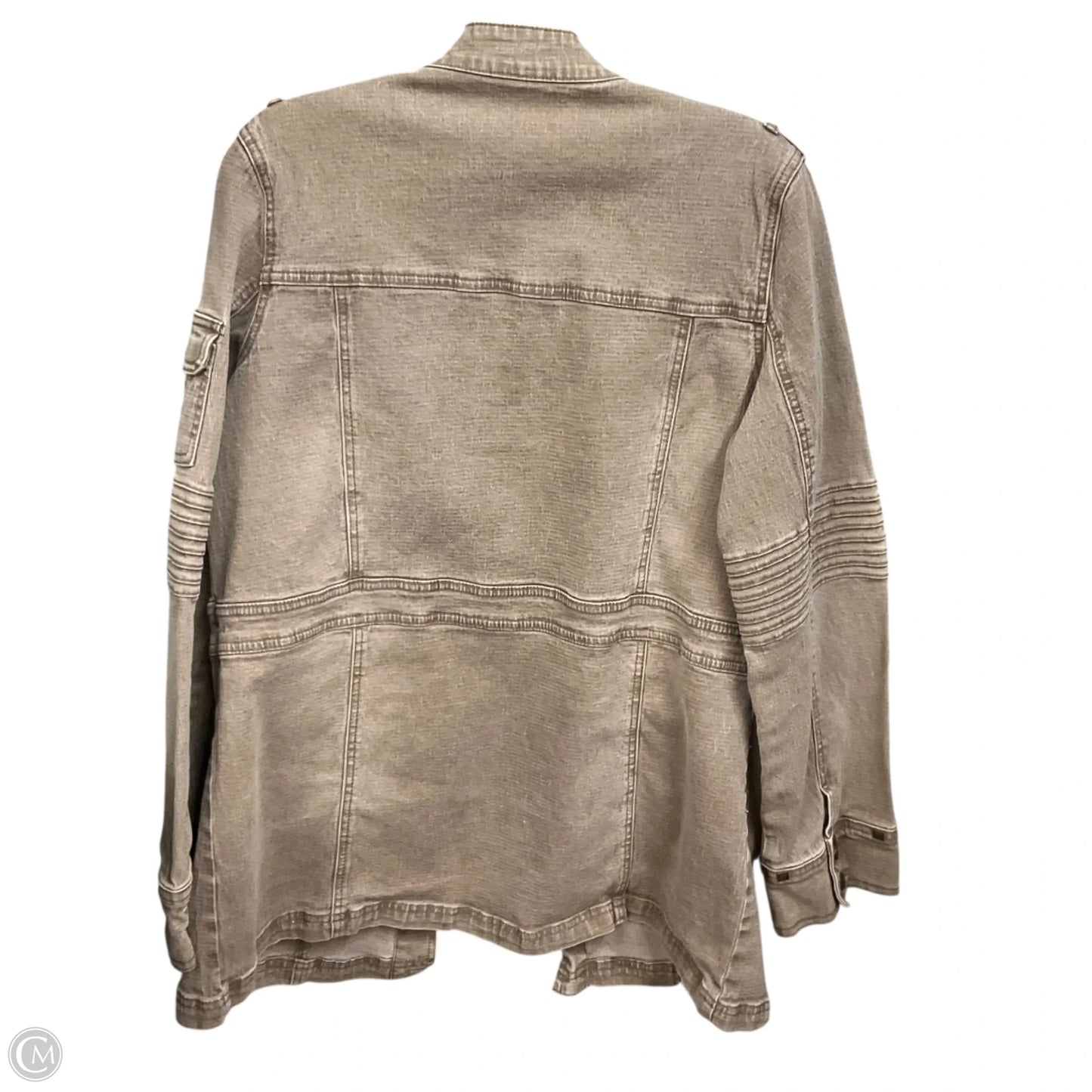 Jacket Denim By Diane Gilman In Brown, Size: Xl