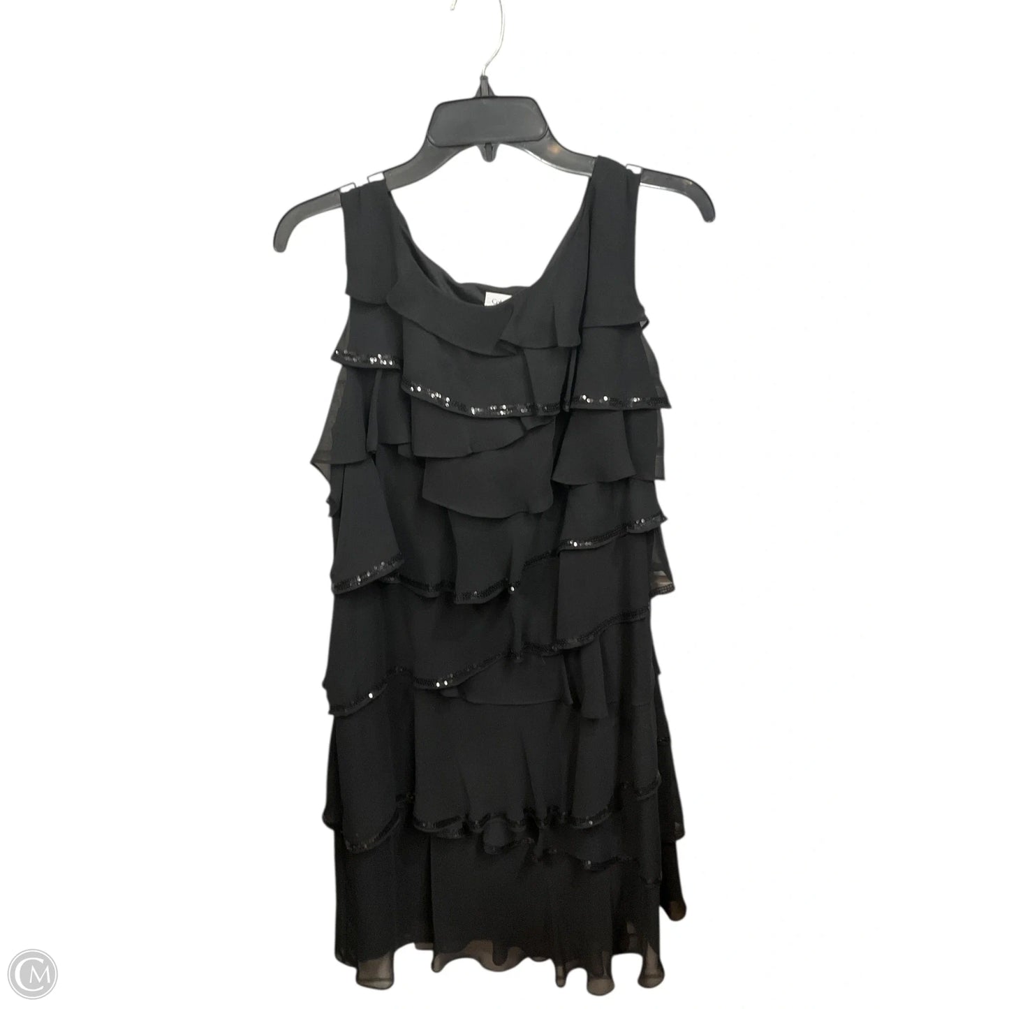 Dress Party Midi By Calvin Klein In Black, Size: Xl