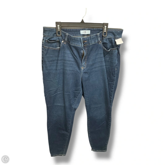 Jeans Skinny By Lane Bryant In Blue Denim, Size: 3x