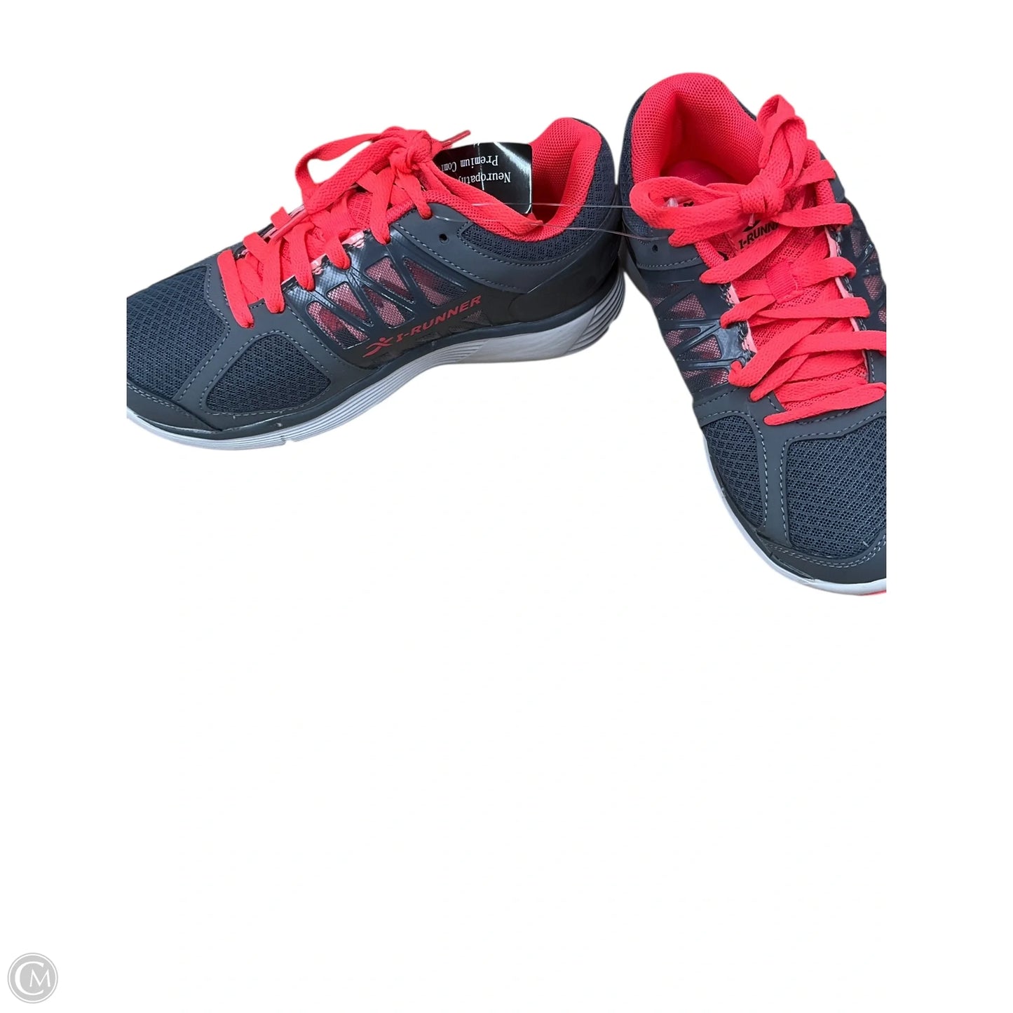 Shoes Athletic By Clothes Mentor In Grey & Orange, Size: 6.5