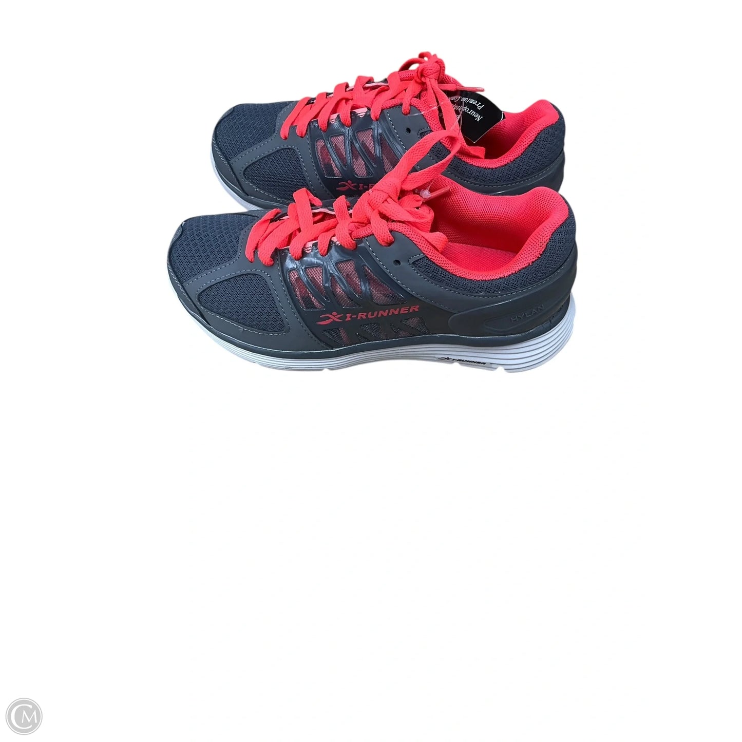 Shoes Athletic By Clothes Mentor In Grey & Orange, Size: 6.5