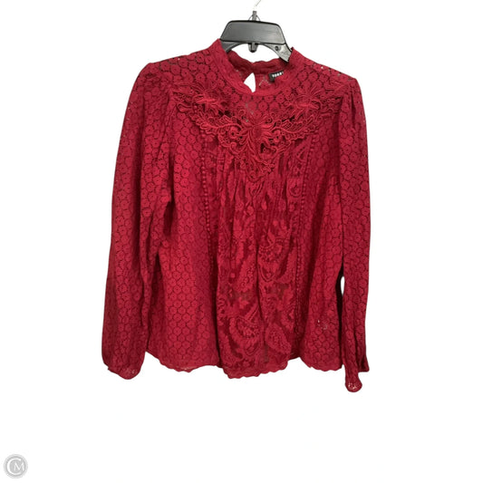 Top Long Sleeve By Torrid In Red, Size: 1x