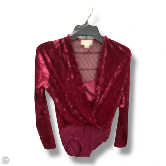 Bodysuit By Clothes Mentor In Maroon, Size: S