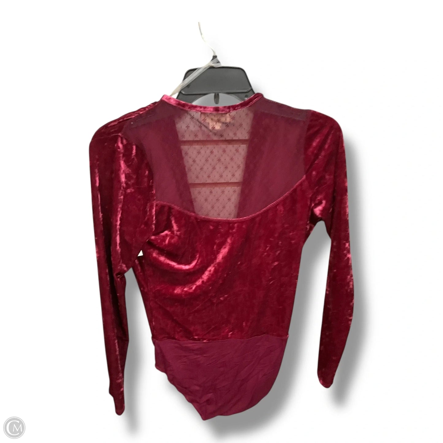 Bodysuit By Clothes Mentor In Maroon, Size: S