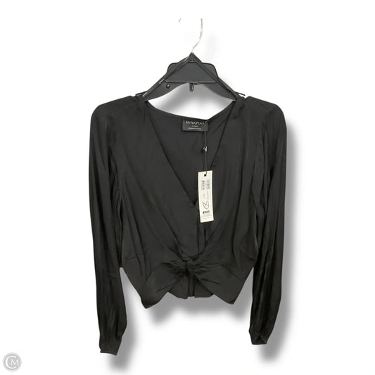 Top Long Sleeve Basic By Minkpink In Black, Size: Xl