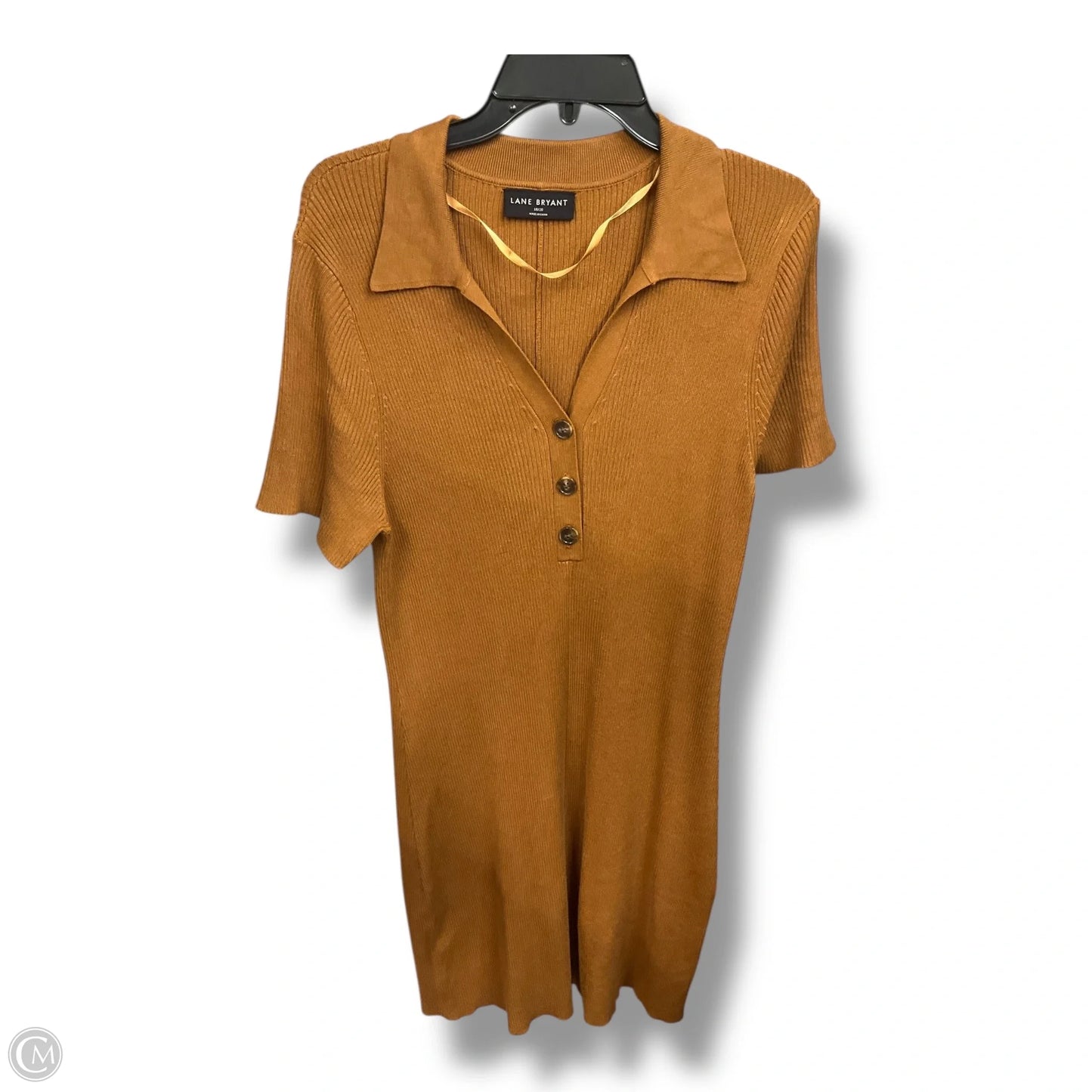 Dress Casual Midi By Lane Bryant In Brown, Size: 2x