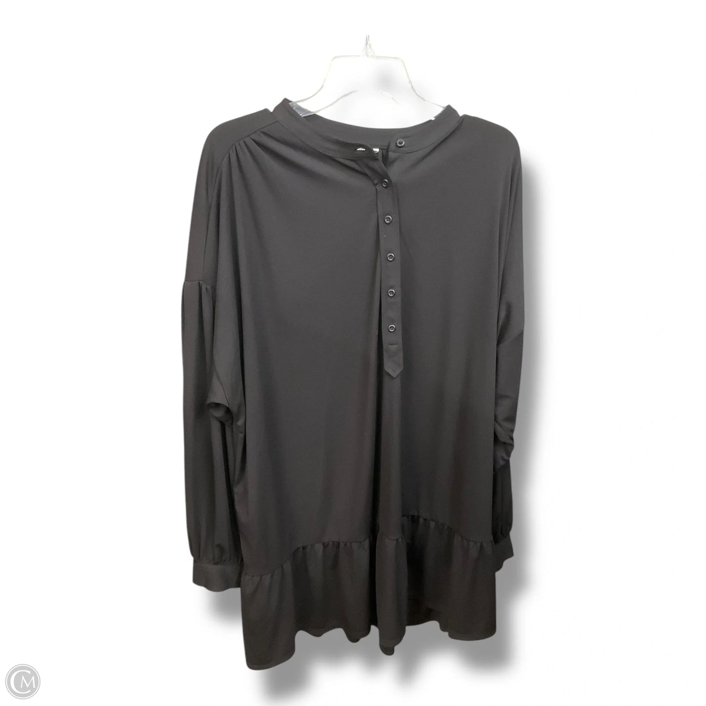 Top Long Sleeve Basic By Elizabeth And James In Black, Size: Xxl