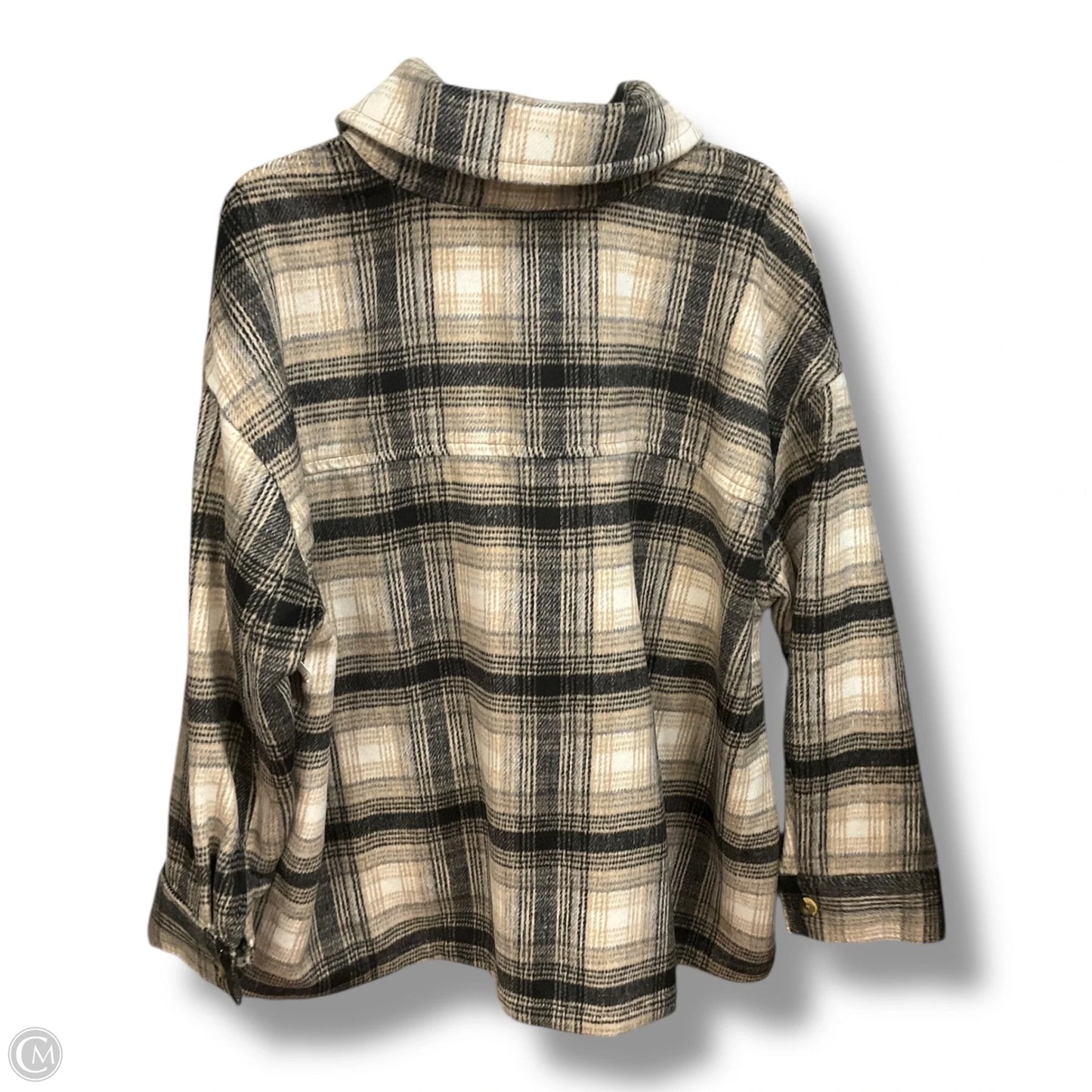 Jacket Shirt By Ana In Plaid Pattern, Size: 1x