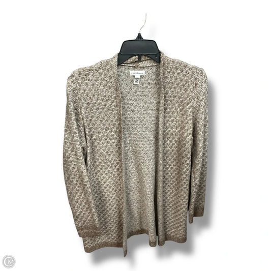 Cardigan By Croft And Barrow In Brown & White, Size: Mp