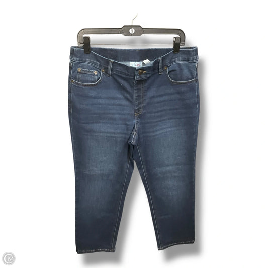 Jeans Straight By D&co. In Blue Denim, Size: 14p