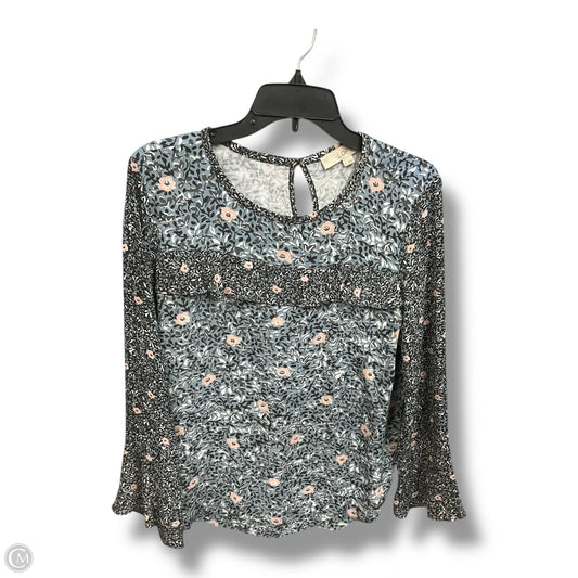 Top Long Sleeve By Loft In Blue, Size: S