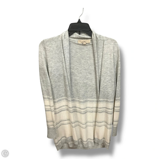 Cardigan By Loft In Grey & White, Size: S