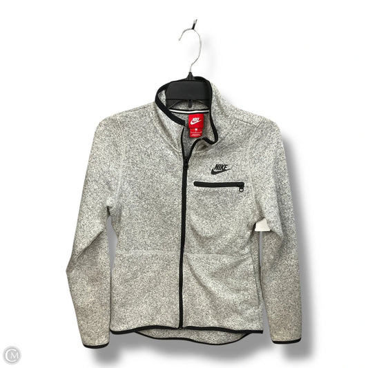 Jacket Fleece By Nike Apparel In Grey, Size: S