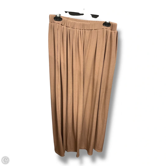 Pants Lounge By Cider In Tan, Size: 1x