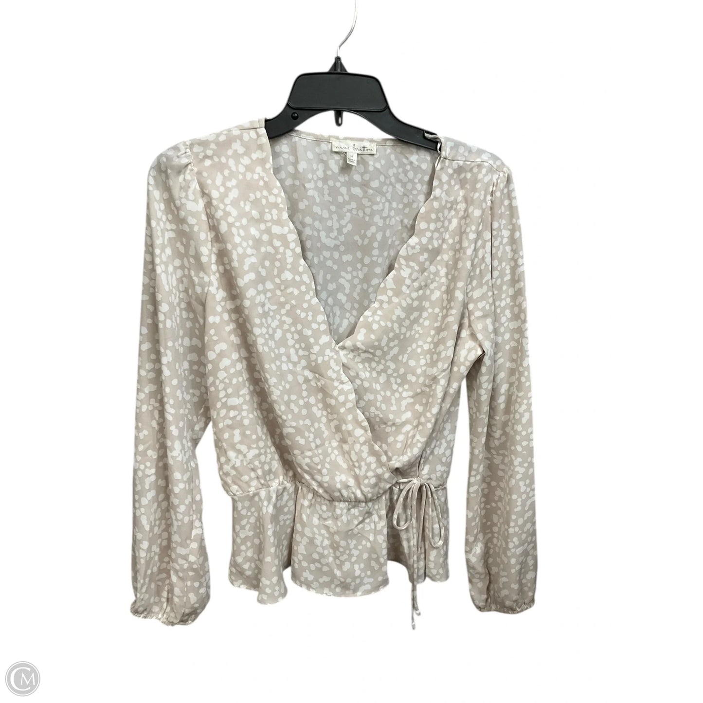 Blouse Long Sleeve By Nine Britton In Animal Print, Size: M