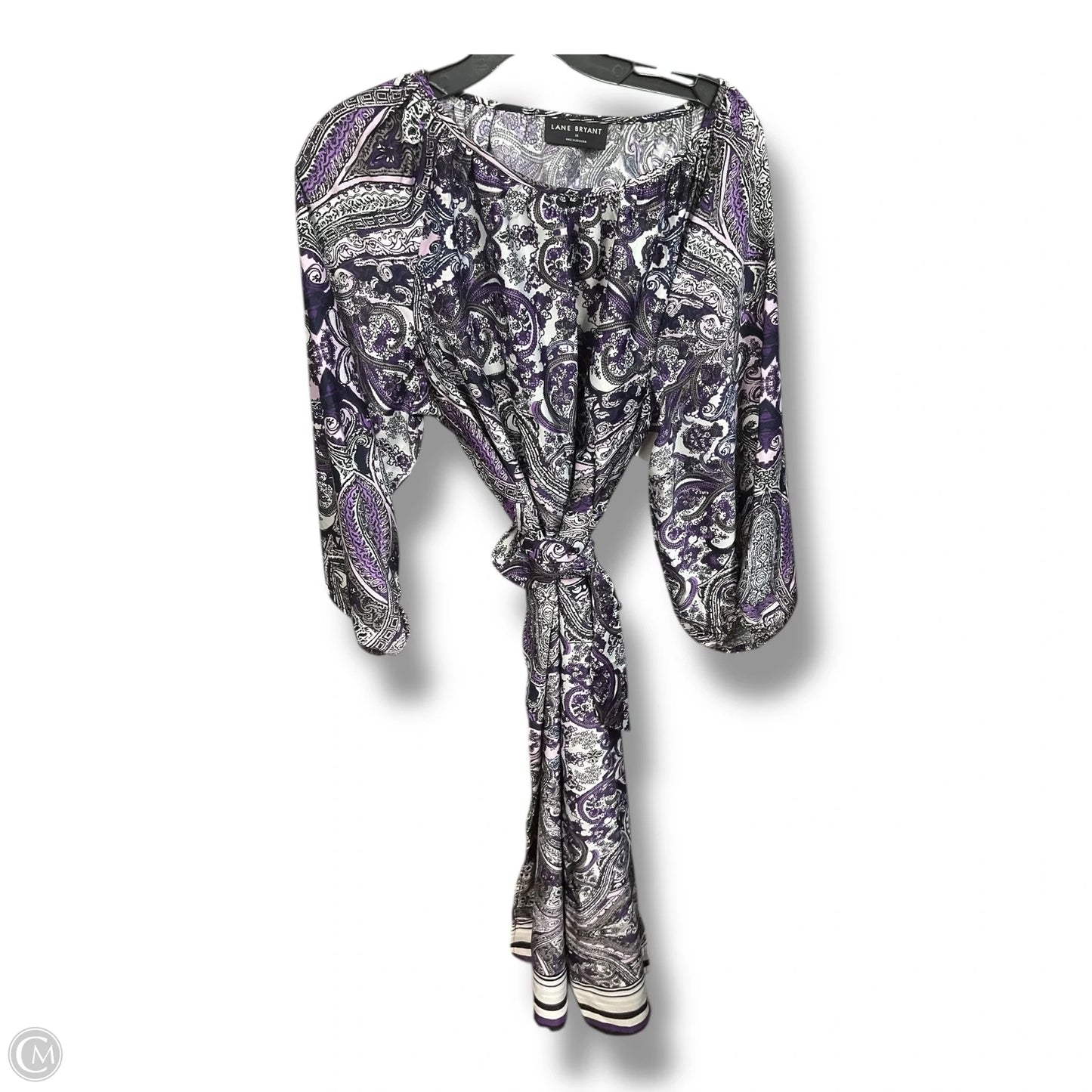 Dress Casual Maxi By Lane Bryant In Paisley Print, Size: 1x