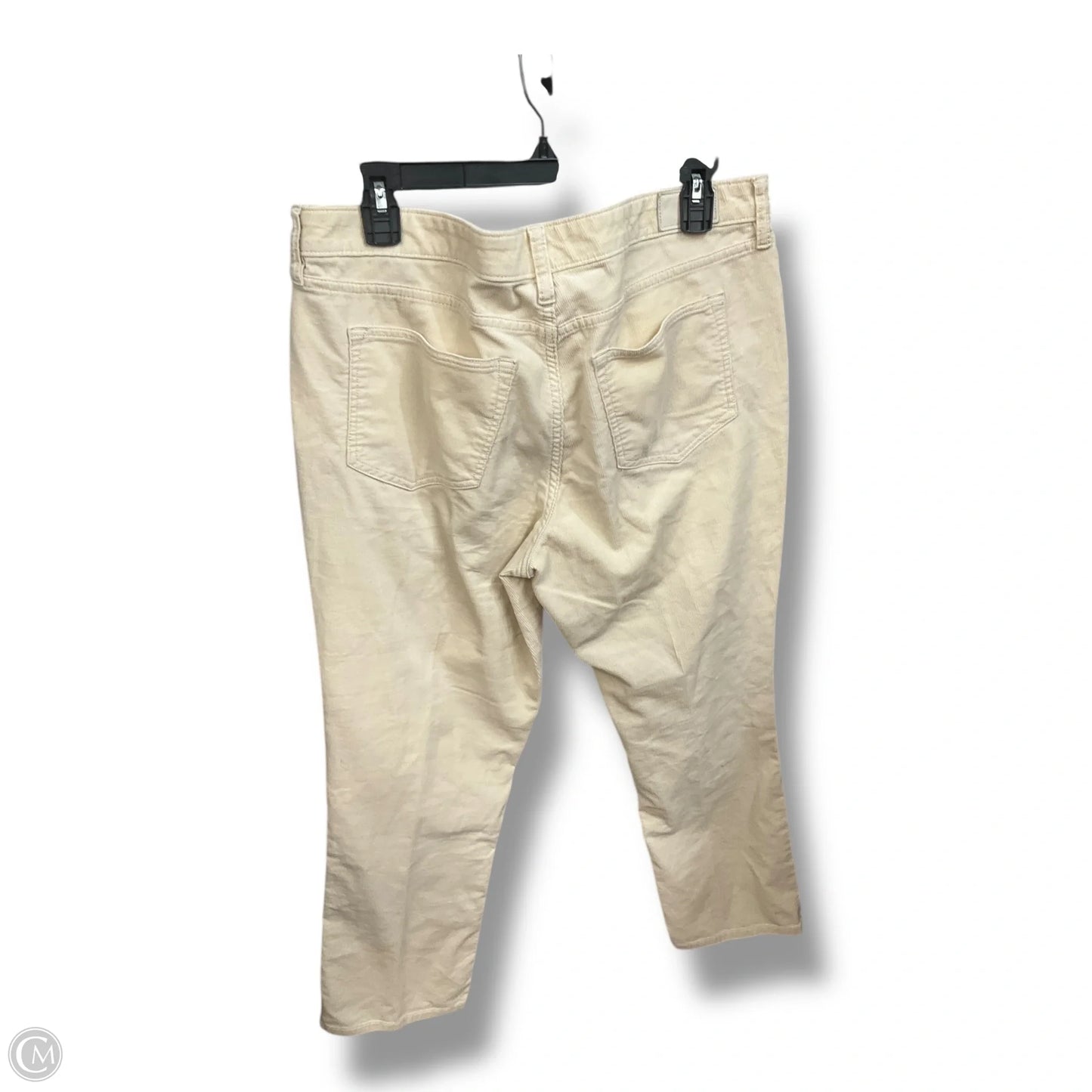 Pants Corduroy By Lands End In Cream, Size: 14