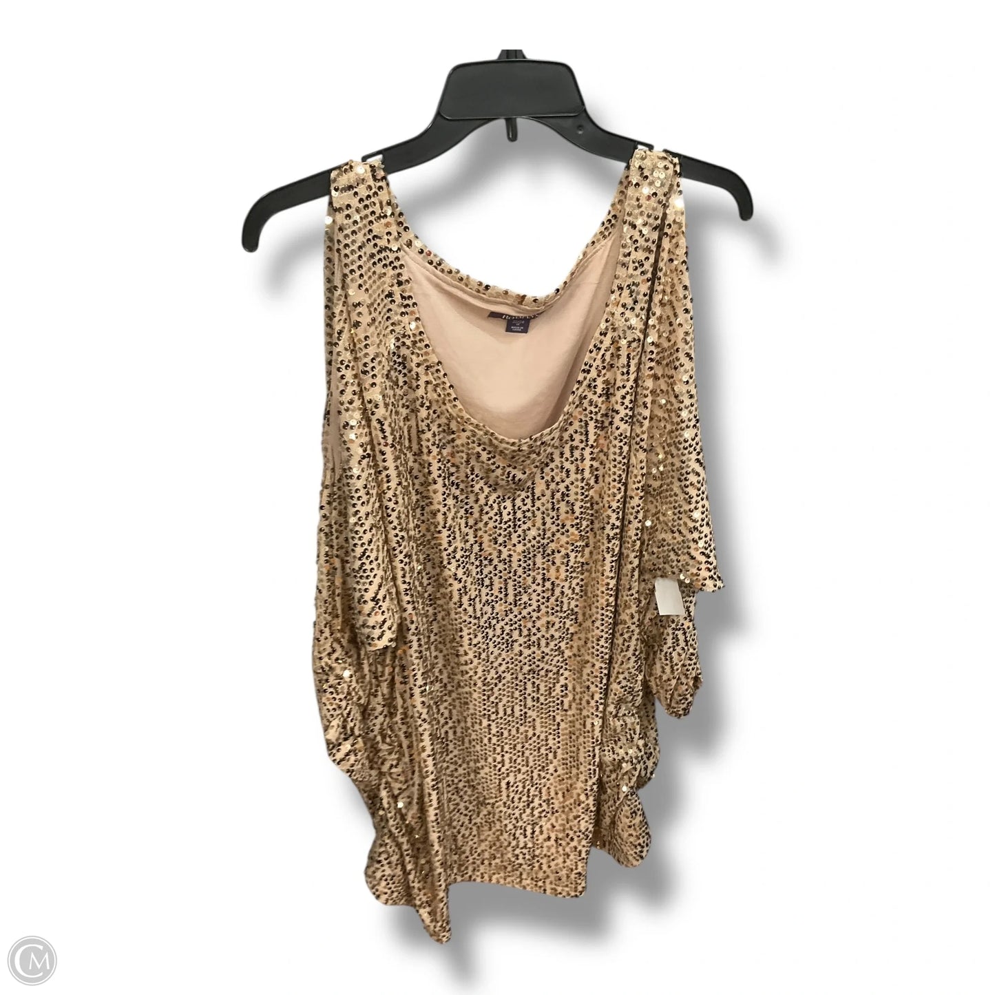 Top Long Sleeve By Romans In Gold, Size: 3x