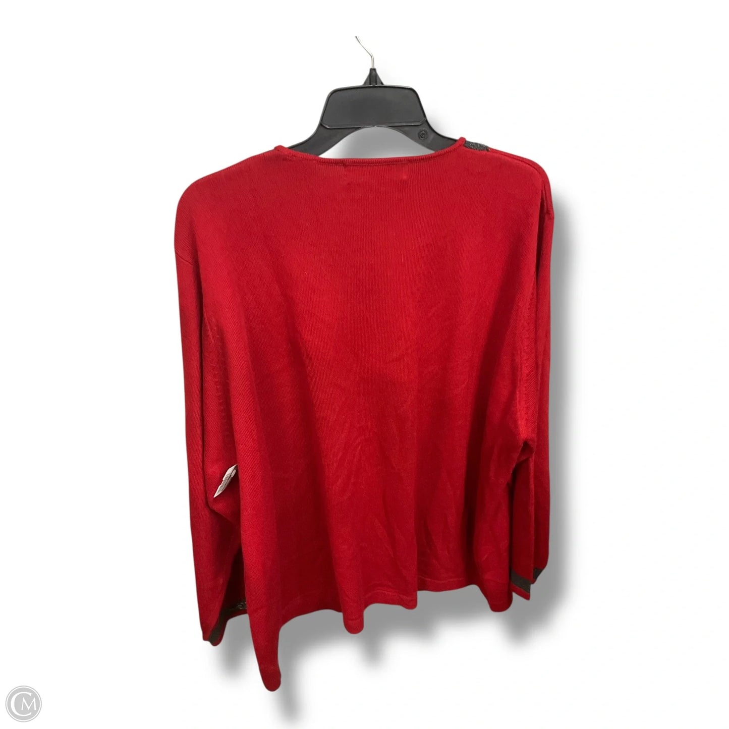 Cardigan By Amanda Smith In Red, Size: 3x