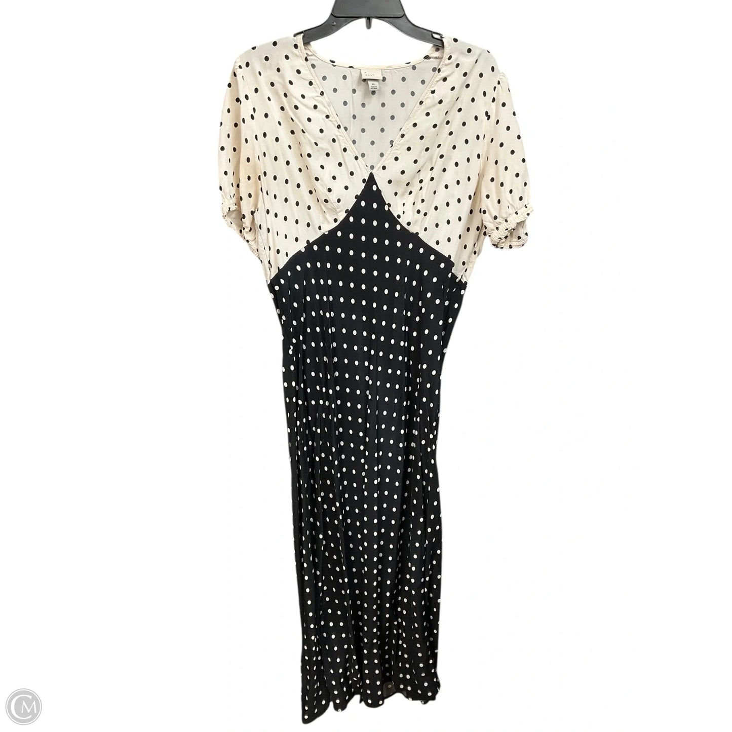 Dress Casual Maxi By A New Day In Polkadot Pattern, Size: Xl