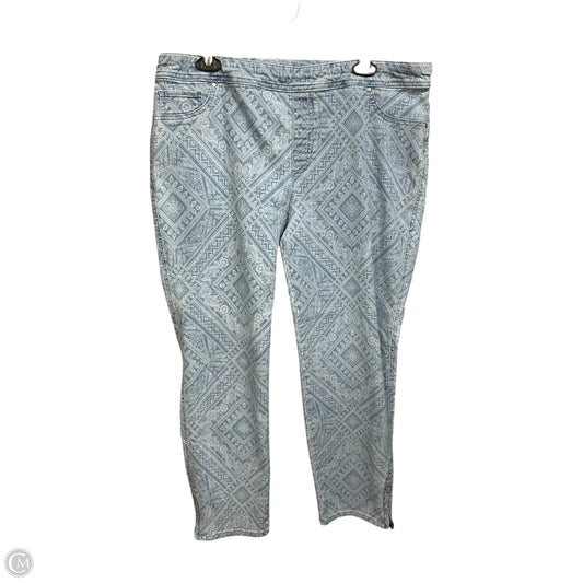 Jeans Straight By Chicos In Blue Denim, Size: 14