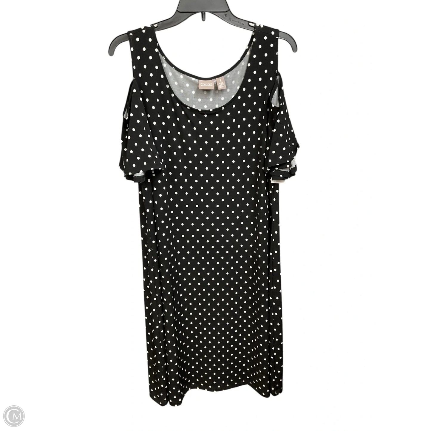 Dress Casual Midi By Chicos In Polkadot Pattern, Size: Xl