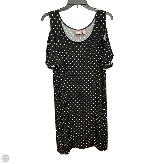 Dress Casual Midi By Chicos In Polkadot Pattern, Size: Xl